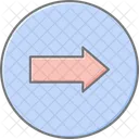 Right Arrow Lineal Color Icon Icon