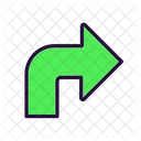 Right Arrow Turn Arrow Direction Icon