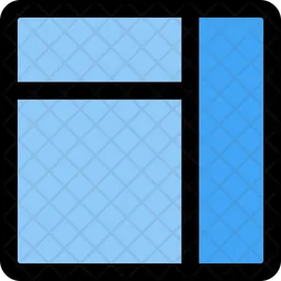 Right Bar Grid  Icon