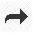 Curved East Rightward Icon