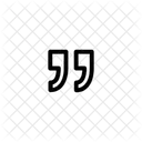 Right Double Quote Icon