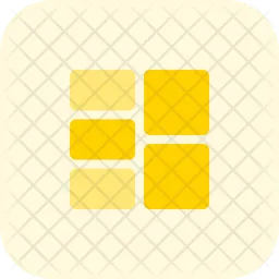 Right Double Row Grid  Icon