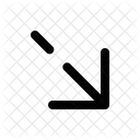 Arrow Right Down Icon