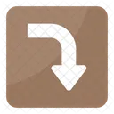 Right Downward Arrow Icon