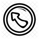 Right Forward Arrow Up Arrow Direction Icon