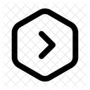 Right Hexagonalarrow Navigation Navigate Icon