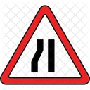 Right lane ends  Icon