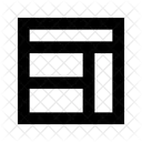 Layout Display Bar Icon