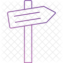 Right sign board  Icon