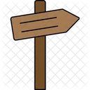 Right sign board  Icon