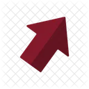 Right Slanting Arrow Icon
