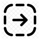 Right Square Loadarrow Navigation Navigate Icon