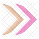 Right thin arrow head icon  Icon