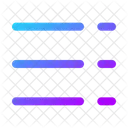 Right To Left List Dash List Dash List Icon