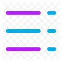 Right To Left List Dash List Dash List Icon