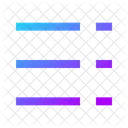 Right To Left List Dash List Dash List Icon