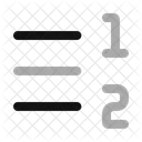 Right To Left List Number List Number List Icon