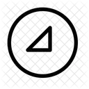 Right Triangle Bottom Right Circle Bottom Right Down Right Icon