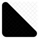 Right Triangle Shape Design Shape Icon