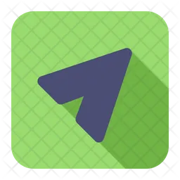 Right Up Arrow  Icon