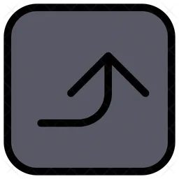 Right Up Arrow  Icon