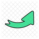 Right Up Arrow  Icon