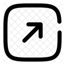 Square Arrow Right Up Icon