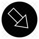 Right Up Arrow  Icon