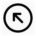 Right Up Circlearrow Navigation Navigate Icon