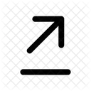 Right Up Linearrow Navigation Navigate Icon