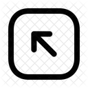 Right Up Squarearrow Navigation Navigate Icon
