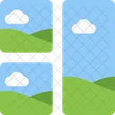 Right Vertical Image Grid Icon