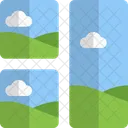 Right Vertical Image Grid Icon