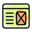 Right Wireframe  Icon