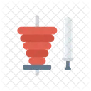 Rindfleisch Hammelfleisch Huhn Symbol