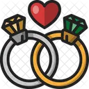 Ring Diamond Couple Icon
