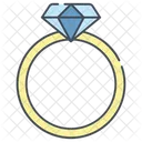 Ring Diamond Ring Heart Icon