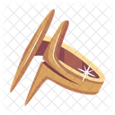 Flat Style Icon Of A Ring Icon