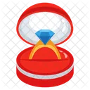 Ring Box Engagement Wedding Icon