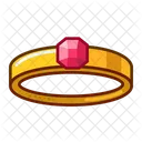 Ring Gold Game Item Icône
