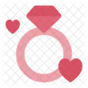 Ring Diamond Engagement Icon