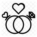 Love Ring Diamond Icon