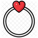 Herzring Verlobungsring Schmuck Icon