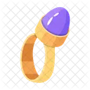 Flat Style Icon Of A Ring Icon