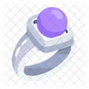 Flat Style Icon Of A Ring Icon