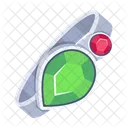 Flat Style Icon Of A Ring Icon
