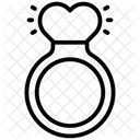 Diamond Wedding Love Icon