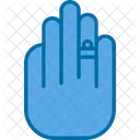 Ring In Hand Ring Weeding Icon