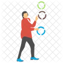 Ring Juggling Juggling Tricks Physical Skill Icon