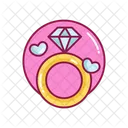 Ring Ring Love Wedding Love Icon